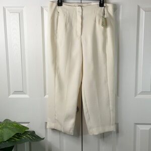 Anne Klein Women’s White Capri Pants Size 8